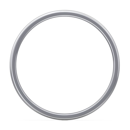 Men's Round Edge Wedding Band - 6mm Width – Sterling Silver