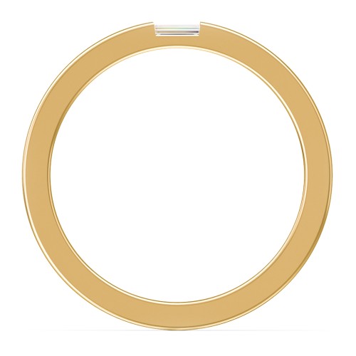 Men’s Baguette Gemstone Wedding Band