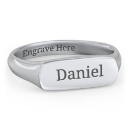 Men’s Bar Signet Ring