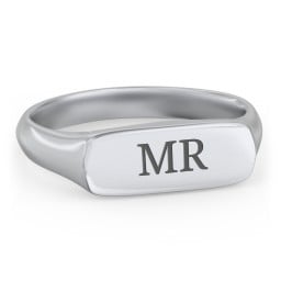 Men’s Bar Signet Ring