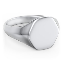 Men’s Hexagon Signet Ring