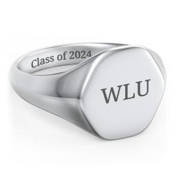 Men’s Hexagon Signet Ring