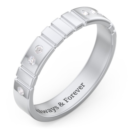 "Love" Morse Code Men’s Ring with Accents