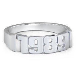 Men's Personalised Year Ring