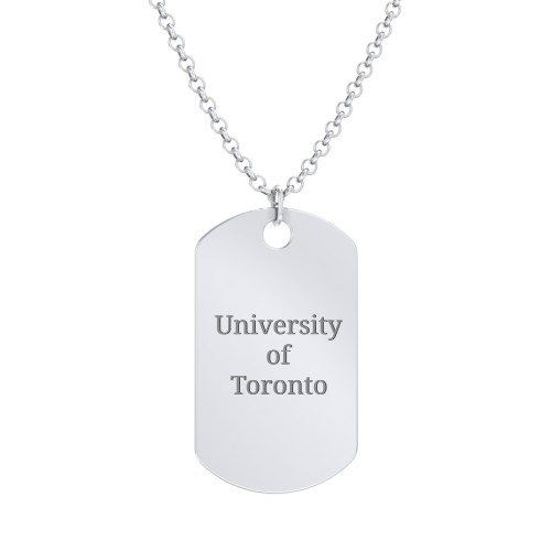2021 Graduation Dog Tag Necklace – Sterling Silver