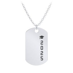 2025 Graduation Dog Tag Necklace