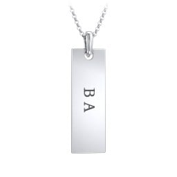 Men's Engravable Long Tag Fraternity Necklace