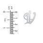 Men's Gothic Initial Pendant Necklace - V
