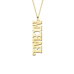 Men's Personalised Vertical Name Necklace