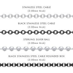 Men’s Engravable Vertical 3D Bar Necklace