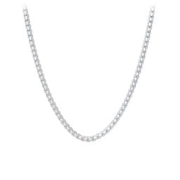 Men's 22" Rounded Box Chain Necklace