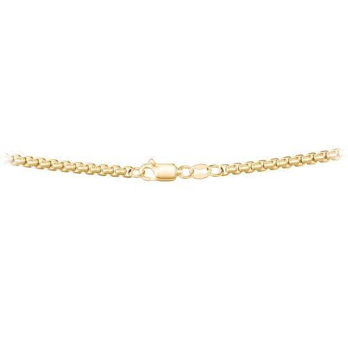 Men's 22" Rounded Box Chain Necklace