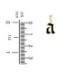 Men's Enamel Gothic Initial Necklace