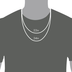 Men’s Engravable DAD Geometric Ring Necklace