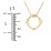 Men’s Engravable DAD Geometric Ring Necklace – Sterling Silver