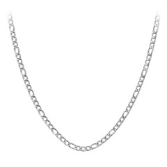 Men's 22" Figaro Chain Necklace in Stainless Steel - 5mm