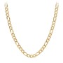 Men's 22" Figaro Chain Necklace in Yellow Stainless Steel - 10mm