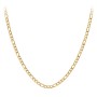 Men's 22" Figaro Chain Necklace in Yellow Stainless Steel - 5mm