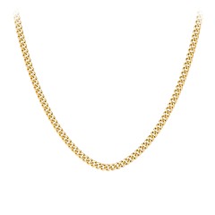 Men's 20" Cuban Chain Necklace in Yellow Stainless Steel - 5mm