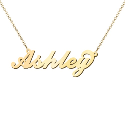 Personalised Name Necklace – 18K Gold Plated Silver
