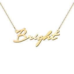 Personalised Name Necklace in 18K Gold Plated Silver with Cubic Zirconia