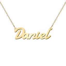 Personalised Name Necklace in 18K Gold Plated Silver