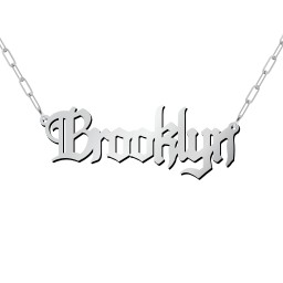 Personalised Name Necklace in 925 Sterling Silver
