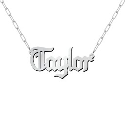 Personalised Name Necklace in 925 Sterling Silver