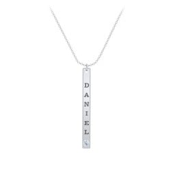 Multi Vertical Birthstone Bar Pendant - 1 Bar