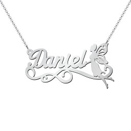 Stylized Name Necklace in 925 Sterling Silver