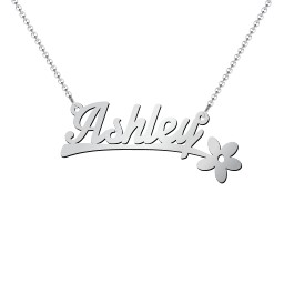 Stylized Name Necklace in 925 Sterling Silver