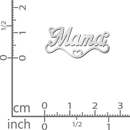 Stylized Name Necklace – Sterling Silver