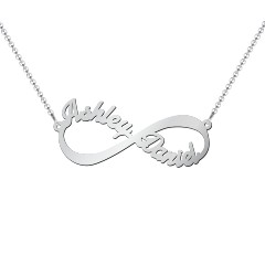 Infinite Love Name Necklace – 10K Yellow Gold
