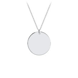 Charmed Initial Disc Pendant