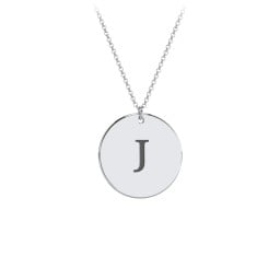 Charmed Initial Disc Pendant
