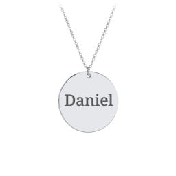 Charmed Name Disc Pendant