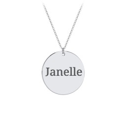 Charmed Name Disc Pendant