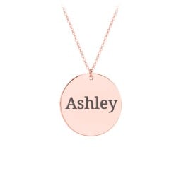 Charmed Name Disc Pendant