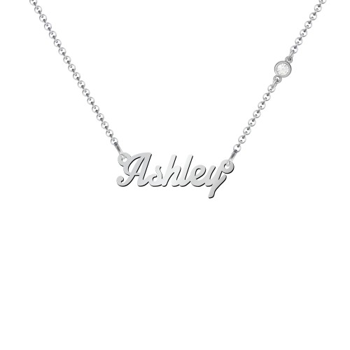 Dainty Personalised Name Necklace – Sterling Silver