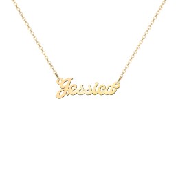 Dainty Personalised Name Necklace in 10K Solid Yellow Gold