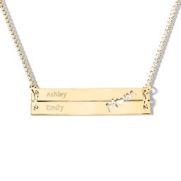 Made For Mom Double Bar Necklace