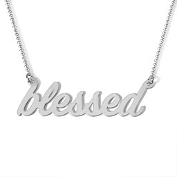 Feeling Blessed Necklace in 925 Sterling Silver