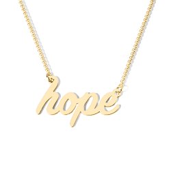 Have Hope Necklace in 10K Solid Yellow Gold
