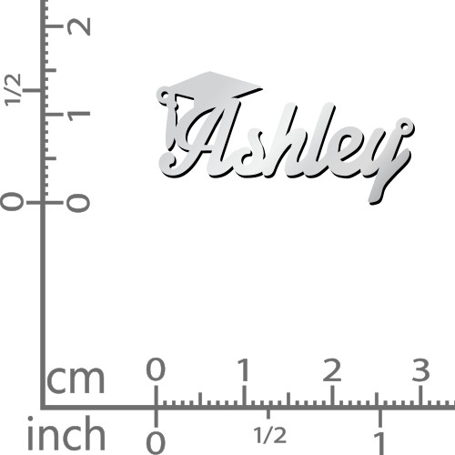 Graduation Name Necklace – Sterling Silver