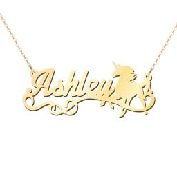 Unicorn Name Necklace