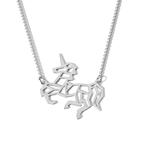 Unicorn Dreams Outline Cutout Necklace