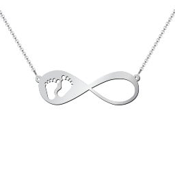In My Footsteps Infinity Name Necklace