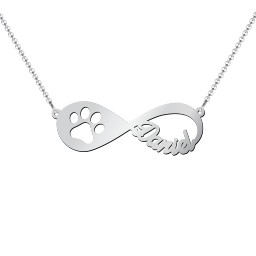 Love You Fur-ever Infinity Name Necklace