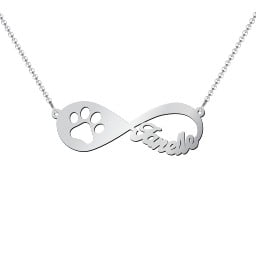 Love You Fur-ever Infinity Name Necklace