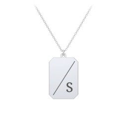 2 Engravable Tag Charm Necklace